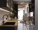 Como criar um belo design de cozinha em estilo loft em qualquer quadrado 8273_95