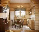 Kuchyňský design v dřevěném domě (66 fotografií) \ t 8281_128