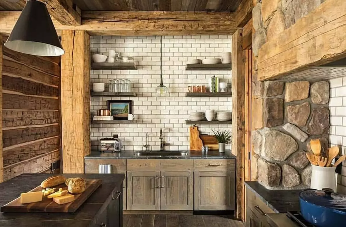 การออกแบบห้องครัวในบ้านไม้ (66 รูป) 8281_18