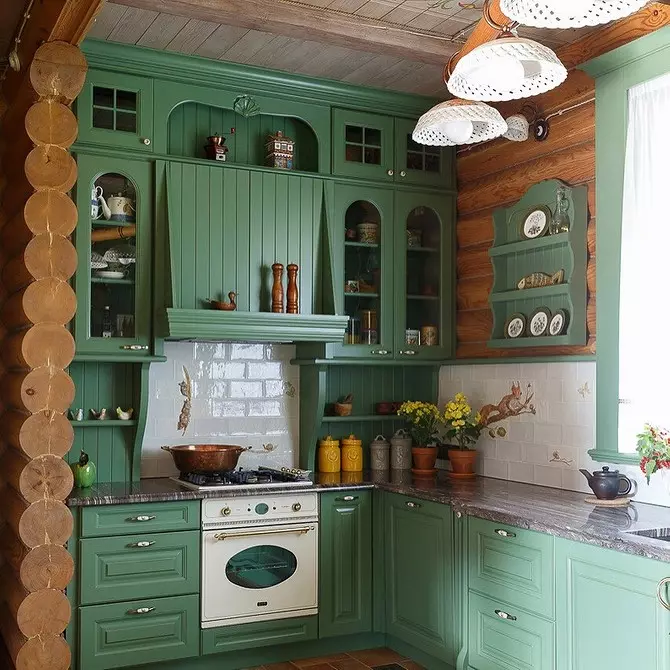 Дизайн кухні в дерев'яному будинку (66 фото) 8281_41