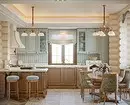 Kuchyňský design v dřevěném domě (66 fotografií) \ t 8281_47