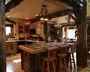 Dizajn kuhinje u drvenoj kući (66 fotografija) 8281_53