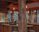 Kuchynský dizajn v drevenom dome (66 fotografií) 8281_96