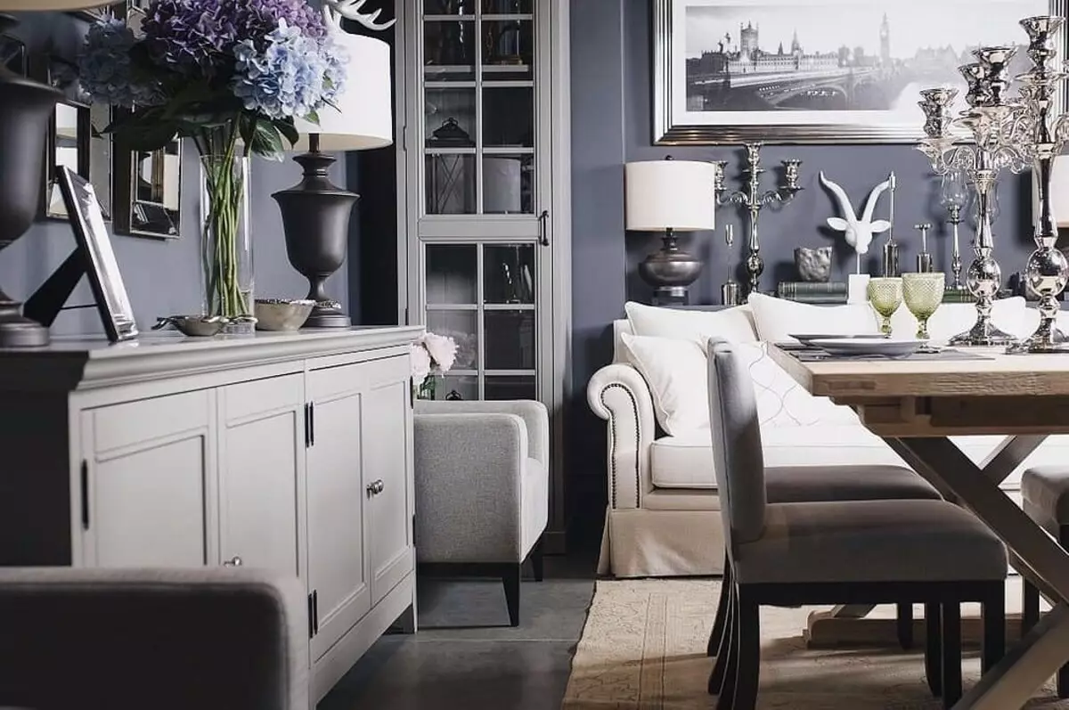 Gray living room in the house: We select the right shades and accents 8336_133