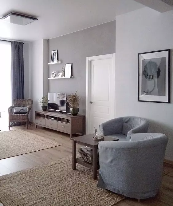 Grey living room sa bahay: pinili namin ang tamang shades at accent 8336_59