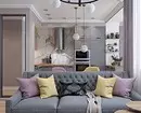 Gray Living Room fid-dar: Aħna nagħżlu l-ilwien u l-aċċenti t-tajba 8336_68