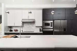 Black and White Kitchen Design: 80 contrasting and very stylish ideas 8339_1