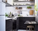 طراحی آشپزخانه سیاه و سفید: 80 کنتراست و ایده های بسیار شیک 8339_100