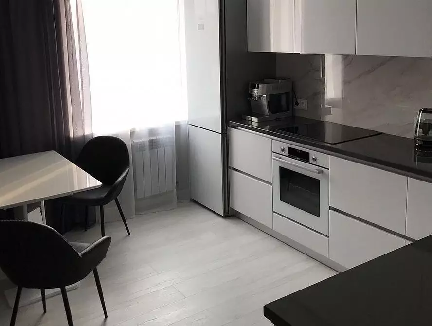 黒と白のキッチンのデザイン：80対照と非常にスタイリッシュなアイデア 8339_104