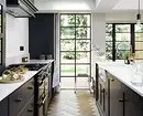 طراحی آشپزخانه سیاه و سفید: 80 کنتراست و ایده های بسیار شیک 8339_118