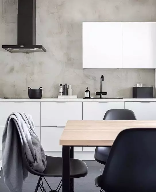 黒と白のキッチンのデザイン：80対照と非常にスタイリッシュなアイデア 8339_126