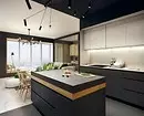 طراحی آشپزخانه سیاه و سفید: 80 کنتراست و ایده های بسیار شیک 8339_136