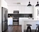 طراحی آشپزخانه سیاه و سفید: 80 کنتراست و ایده های بسیار شیک 8339_144