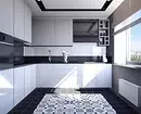 Mustavalkoinen keittiön muotoilu: 80 kontrastia ja erittäin tyylikkäitä ideoita 8339_150