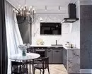 काळा आणि पांढरा स्वयंपाकघर डिझाइन: 80 विरोधाभास आणि अतिशय स्टाइलिश कल्पना 8339_153