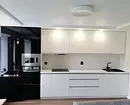 سیاہ اور سفید باورچی خانے کے ڈیزائن: 80 متضاد اور بہت سجیلا خیالات 8339_16
