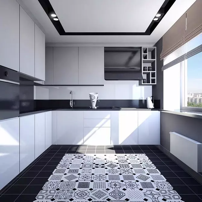 Black and White Kitchen Design: 80 contrasting and very stylish ideas 8339_160