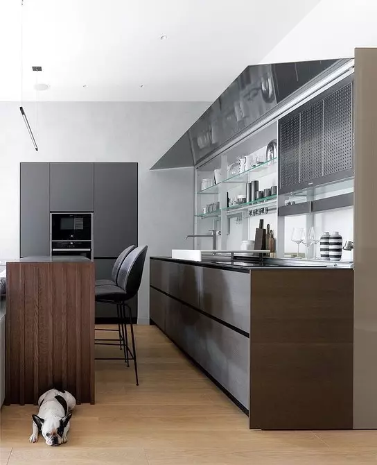 طراحی آشپزخانه سیاه و سفید: 80 کنتراست و ایده های بسیار شیک 8339_32