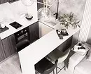 Thiết kế nhà bếp màu đen và trắng: 80 ý tưởng tương phản và rất phong cách 8339_64