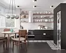 طراحی آشپزخانه سیاه و سفید: 80 کنتراست و ایده های بسیار شیک 8339_65