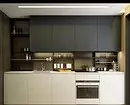 سیاہ اور سفید باورچی خانے کے ڈیزائن: 80 متضاد اور بہت سجیلا خیالات 8339_97
