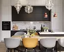 سیاہ اور سفید باورچی خانے کے ڈیزائن: 80 متضاد اور بہت سجیلا خیالات 8339_99