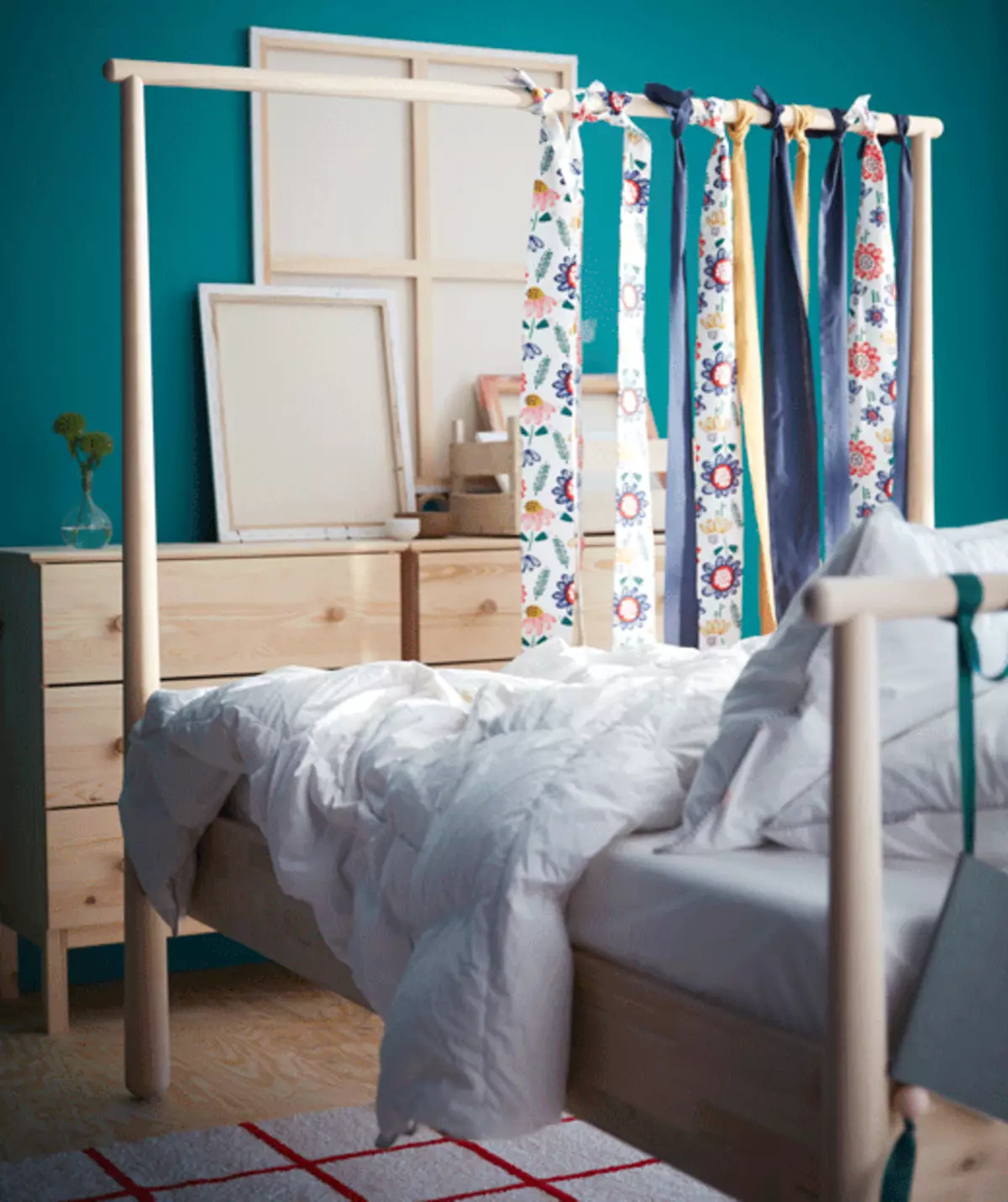 Me kaunistame magamistuba lihtsalt, kiiresti ja eelarve: 12 värske ideed 8345_6