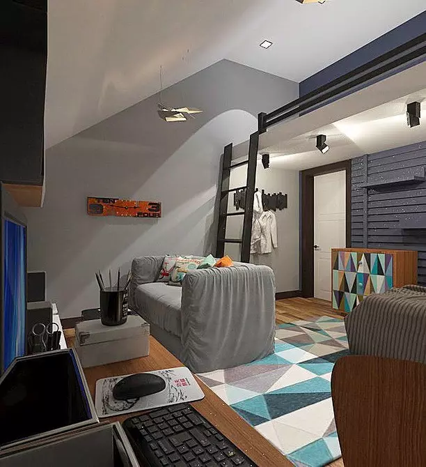 Hem declarat el disseny del dormitori de 18 metres quadrats. m en 4 passos 8350_65