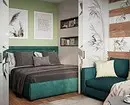 We declared the design of the bedroom of 18 square meters. m in 4 steps 8350_8