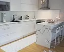 Nhà bếp màu trắng xám: Mẹo về thiết kế phù hợp và 70 ví dụ 8364_120