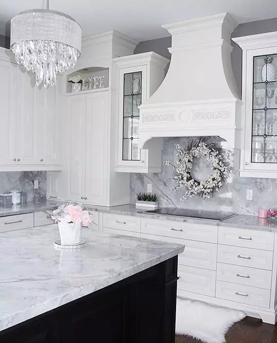 Gri-beyaz mutfak: uygun tasarım ve 70 örnek ipuçları 8364_139