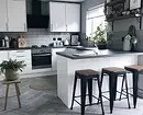 Nhà bếp màu trắng xám: Mẹo về thiết kế phù hợp và 70 ví dụ 8364_15