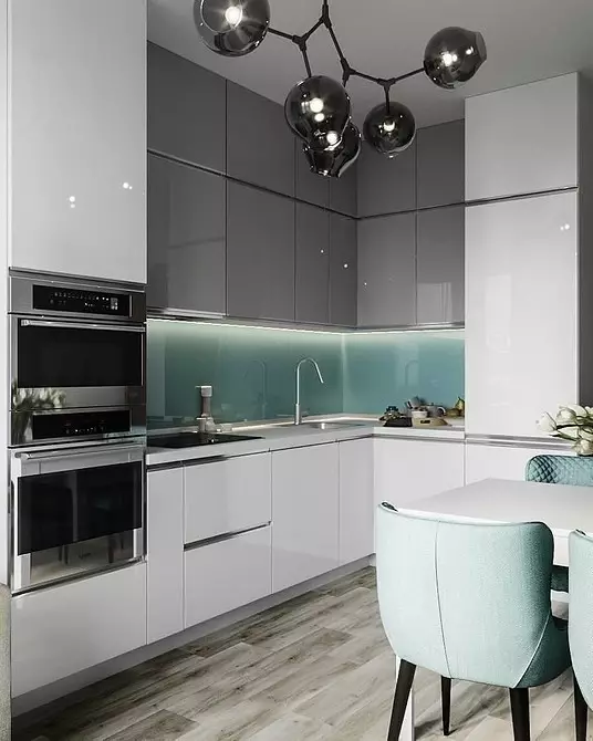 灰白色廚房：適當設計的提示和70個例子 8364_53