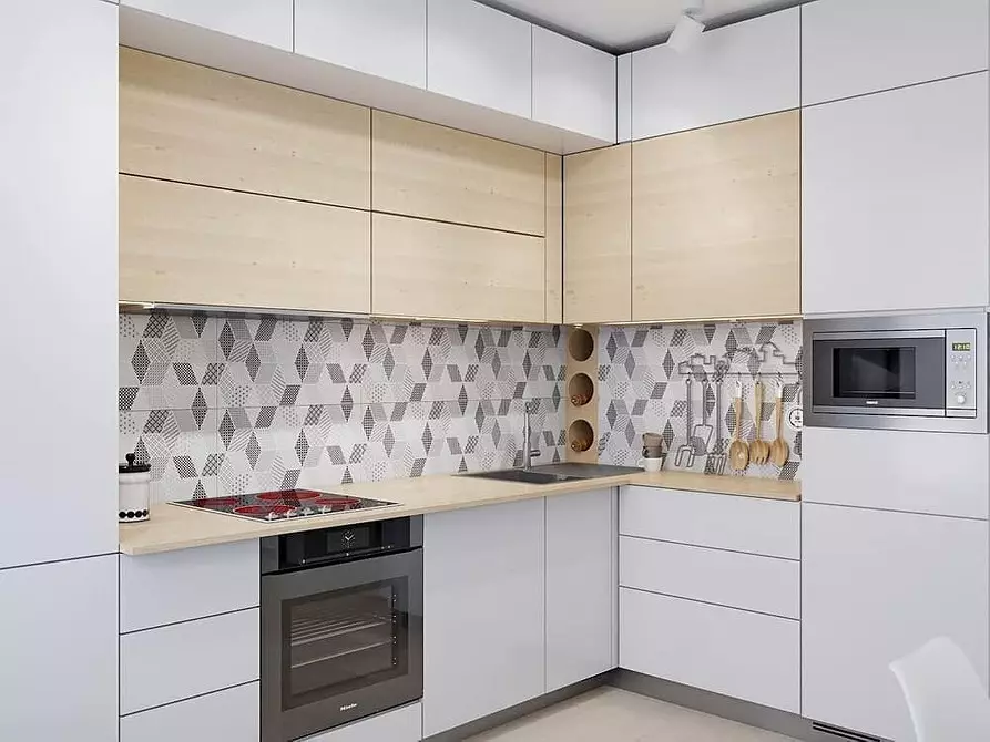 سرمئی سفید باورچی خانے: مناسب ڈیزائن اور 70 مثالوں پر تجاویز 8364_59