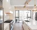 سرمئی سفید باورچی خانے: مناسب ڈیزائن اور 70 مثالوں پر تجاویز 8364_9