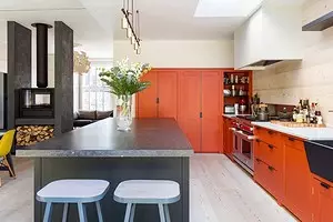 Orange Küche im Innenraum: Wir zerlegen die Vor-, Nachteile und die erfolgreichen Farbkombinationen 8372_1