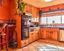 Cozinha alaranjada no interior: Desmontamos os prós, contras e combinações de cor bem-sucedidas 8372_100