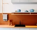 インテリアのオレンジ色のキッチン：私たちは長所、短所、そして成功した色の組み合わせを分解する 8372_117