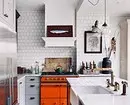 Cozinha alaranjada no interior: Desmontamos os prós, contras e combinações de cor bem-sucedidas 8372_130
