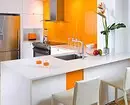 Cozinha alaranjada no interior: Desmontamos os prós, contras e combinações de cor bem-sucedidas 8372_21