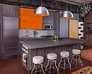 Портокал кујна во внатрешноста: Ние расклопуваат добрите, лошите страни и успешни комбинации на бои 8372_6