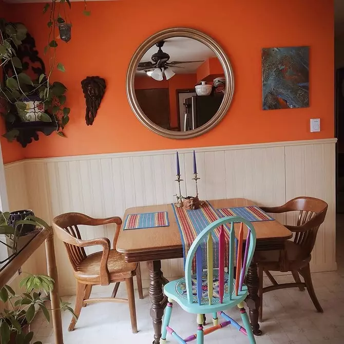 内部的橙色厨房：我们拆卸优点，缺点和成功的颜色组合 8372_67