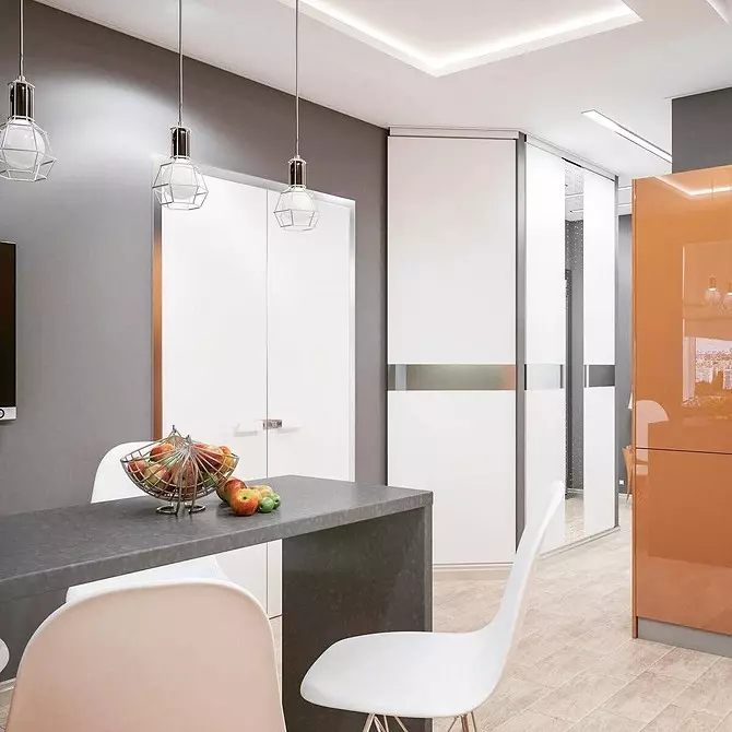 Orange Küche im Innenraum: Wir zerlegen die Vor-, Nachteile und die erfolgreichen Farbkombinationen 8372_94