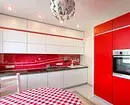 Red Kitchen Dezajno: 73 Ekzemploj kaj Internaj Desegnaj Konsiletoj 8392_104