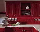 Reka bentuk dapur merah: 73 contoh dan tip reka bentuk dalaman 8392_115