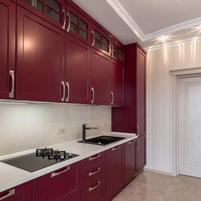 การออกแบบห้องครัวสีแดง: 73 ตัวอย่างและเคล็ดลับการออกแบบตกแต่งภายใน 8392_125