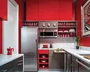 Röd köksdesign: 73 exempel och interiördesign 8392_42