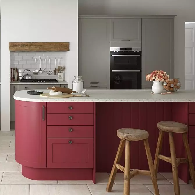 Design de cuisine rouge: 73 exemples et conseils de design d'intérieur 8392_48