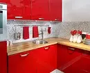 Red Kitchen Dezajno: 73 Ekzemploj kaj Internaj Desegnaj Konsiletoj 8392_6