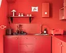 Crveni kuhinja dizajn: 73 Primjeri i dizajn interijera 8392_7